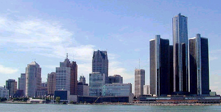 Photo of Detroit riverfront